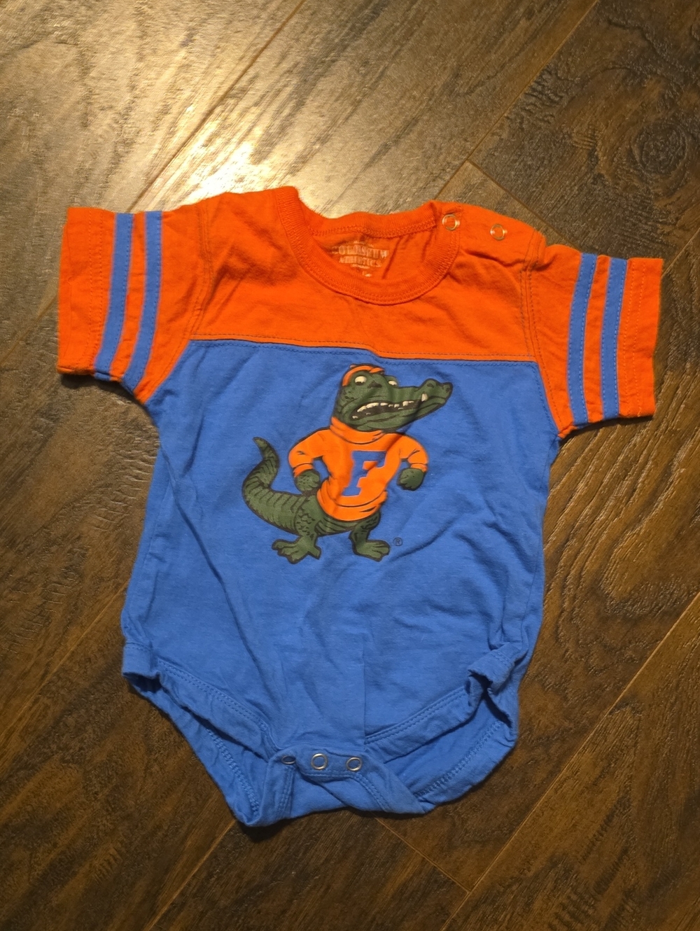Colosseum Orange & Blue Florida Gator One-Piece Bodysuit
